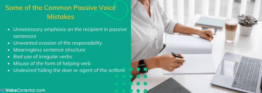 common mistakes related to passive voice use